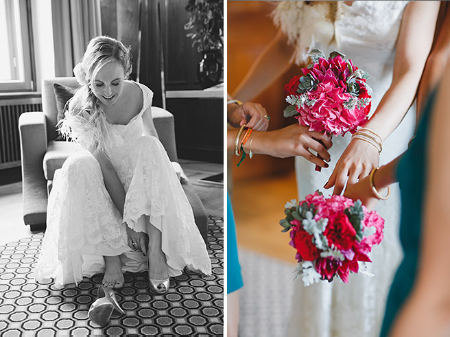 professionelle Hochzeitsfotos von Braut mit Brautjungern bei Vorbereitungen auf Hochzeit im Hotel de Rome © Hochzeitsfotograf Berlin www.hochzeitslicht.de